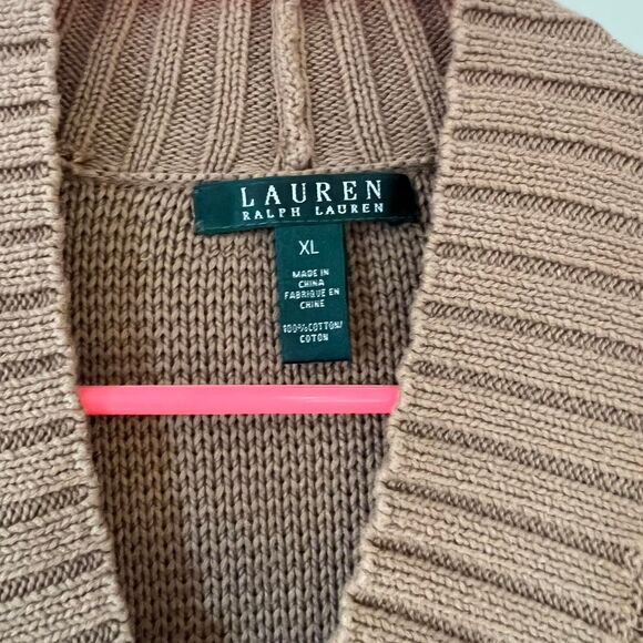 Lauren Ralph Lauren Women's Tan Sweater XL - Picture 4 of 4